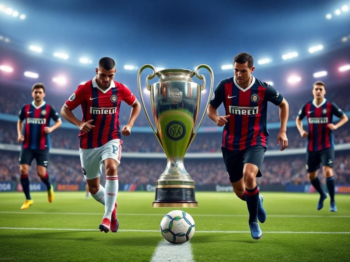 El anfitrión de la final se examina ante el muro del Inter