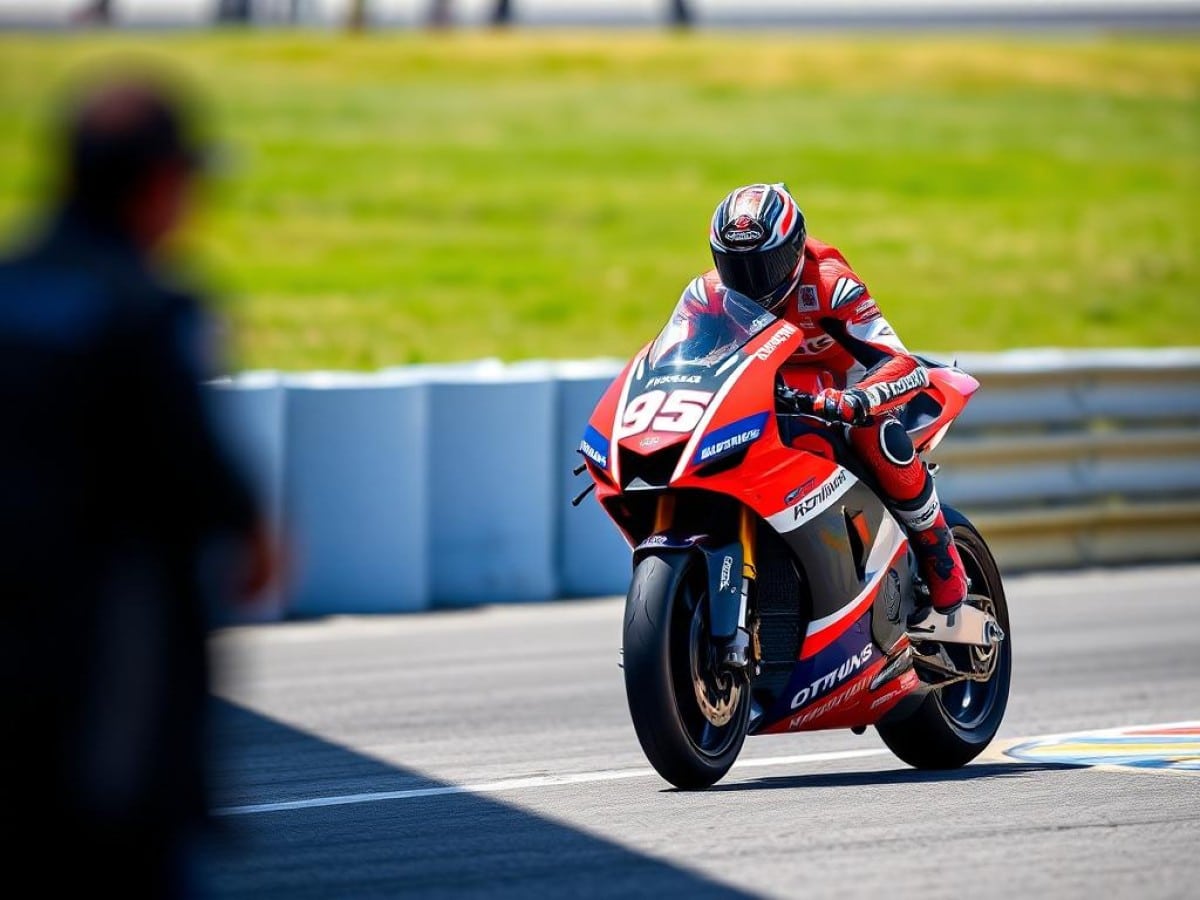 Joan Mir also ran to the pits but admitted: ‘It wasn’t the right decision’