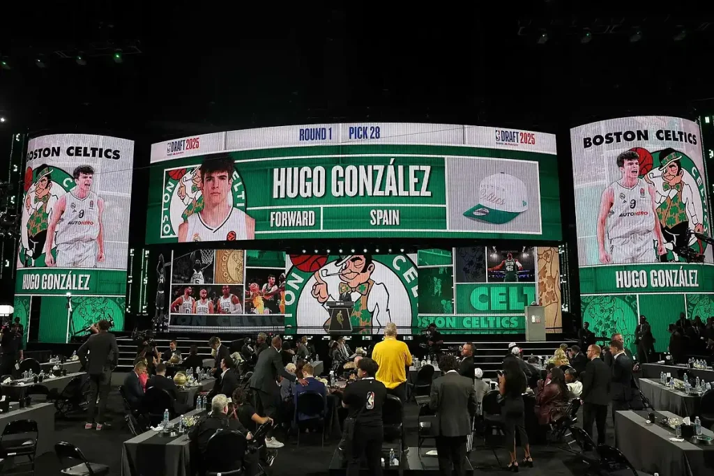 ¡Sorpresa en el draft NBA! Boston apuesta fuerte por Hugo González