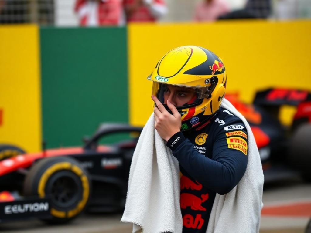 Max Verstappen y su viral momento tirando una toalla en m...