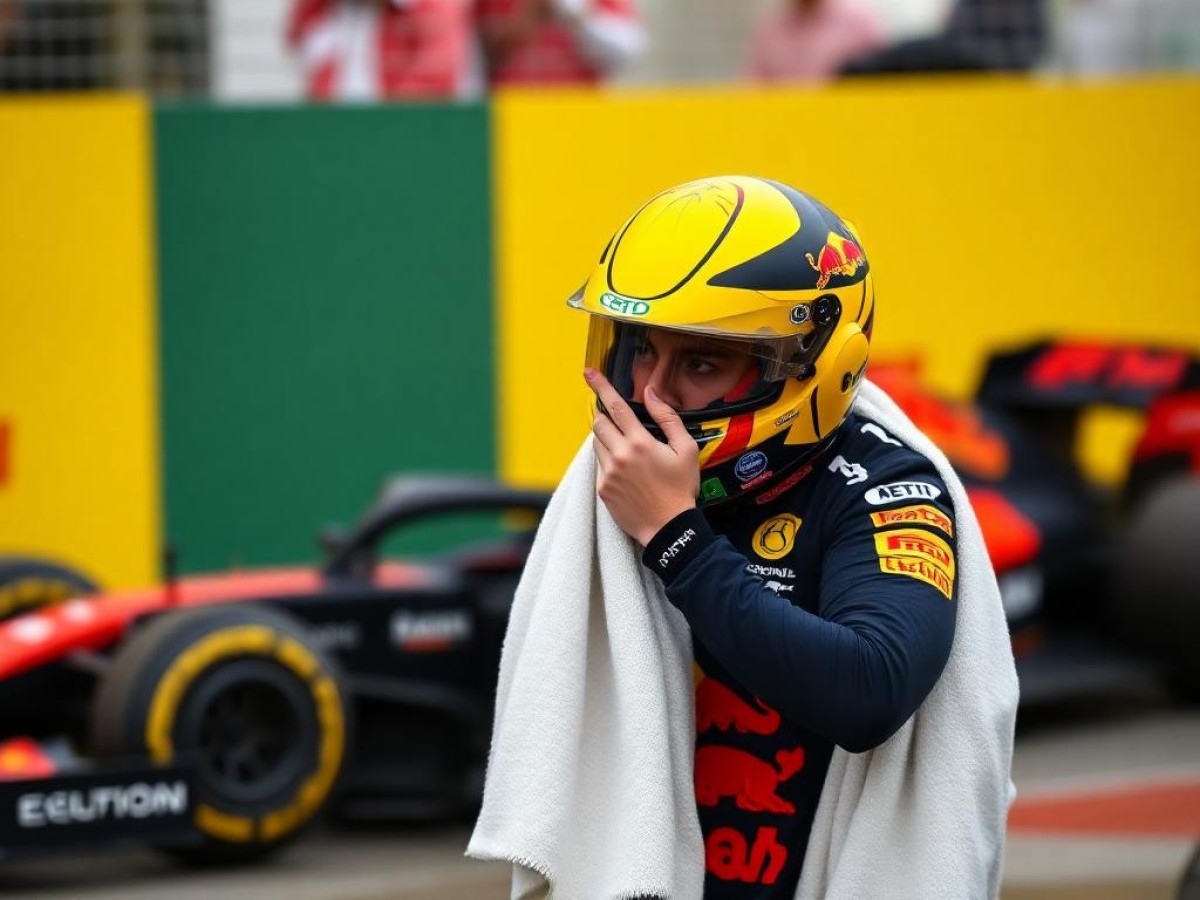 Max Verstappen y su viral momento tirando una toalla en m...