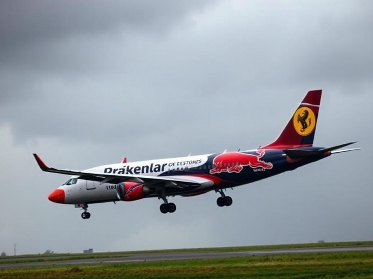 Una tormenta desvía el avión de Carlos Sainz y Charles Le...