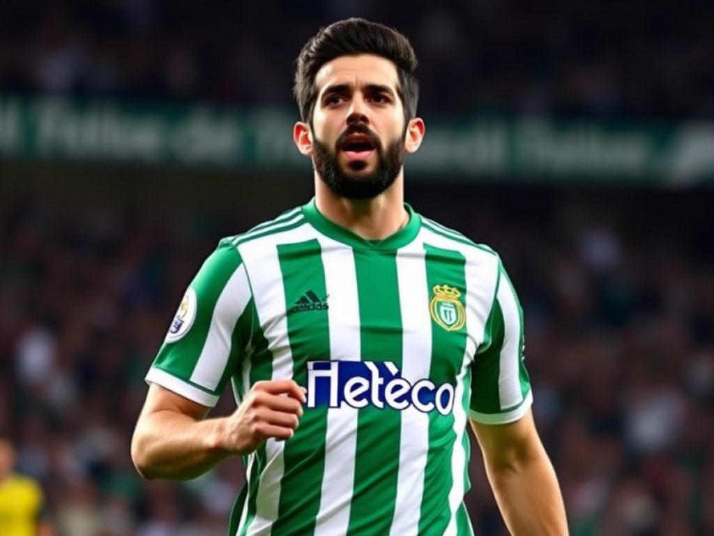 El Betis anuncia la renovación de Isco hasta 2028 con una lona gigante