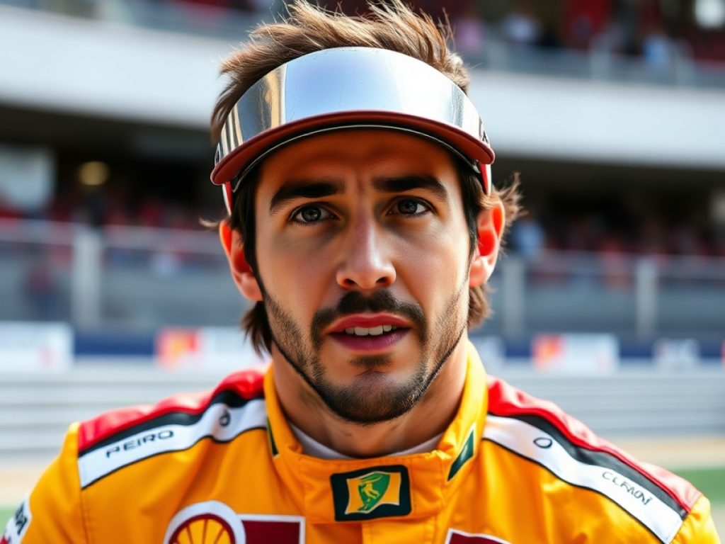 Fernando Alonso, radiante por su séptima posición en clas...