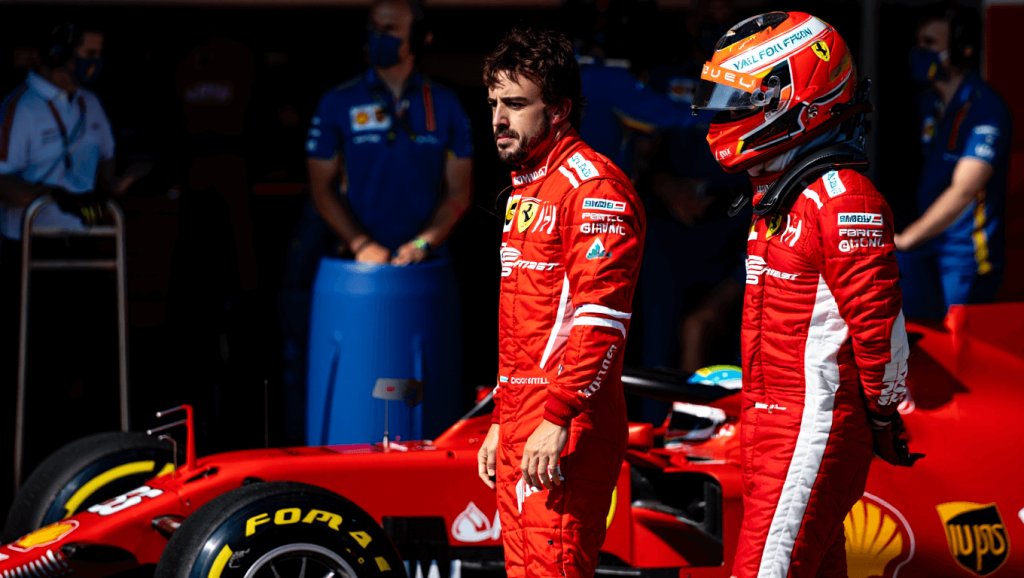 Fernando Alonso, Carlos Sainz y Max Verstappen