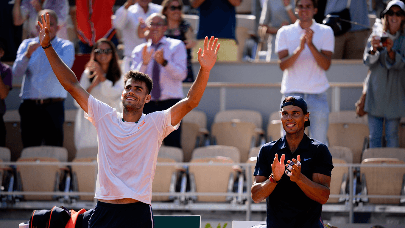 Rafa Nadal no quiso perderse el triunfo de Alcaraz