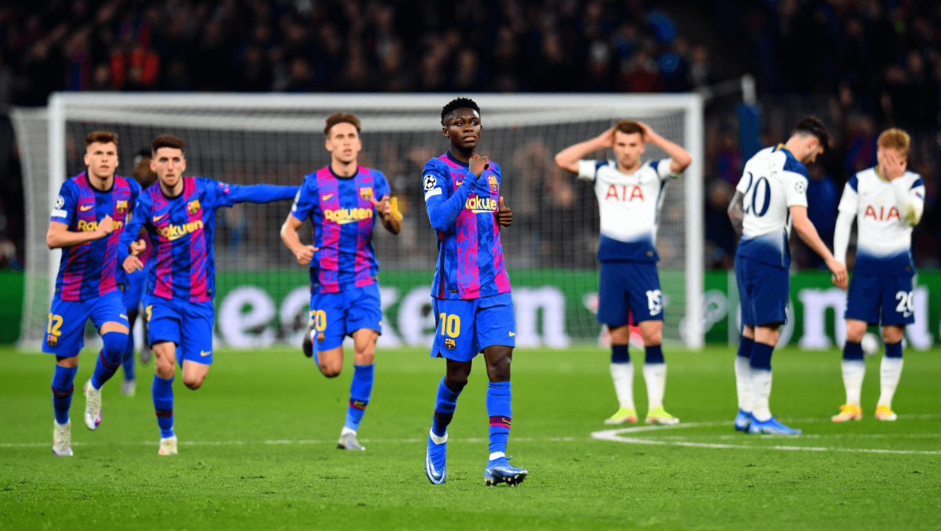 El Atlético de Madrid casi en cuartos tras el 5-2 al Tottenham y el FC Barcelona empata a uno para decidir en el Camp Nou