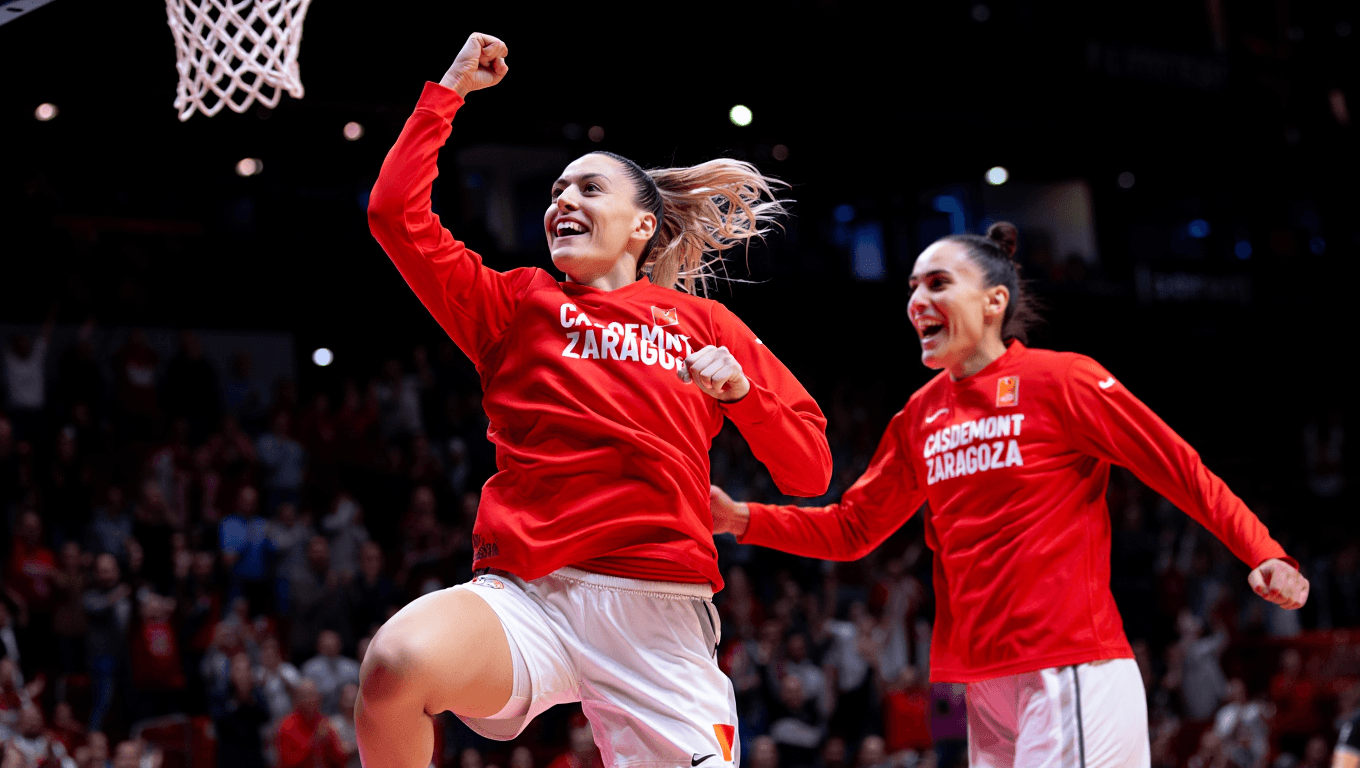 En Zaragoza mandan Mariona o Helena, del Casademont de baloncesto:  "Desde las épocas buenas del fútbol no se vivía algo parecido"