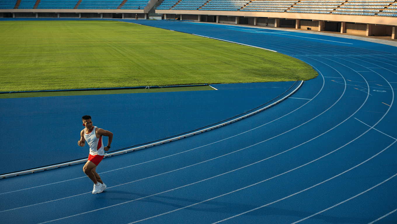 Se gastan 955.339 euros en una pista de atletismo y la construyen con esquinas rectas: "Puede que mis rodillas no lo soporten"
