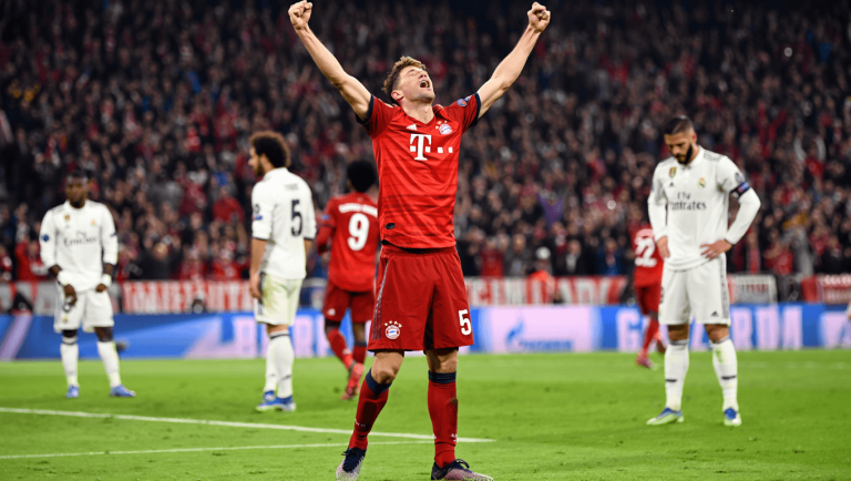 El Bayern de Múnich vence 1-2 al Real Madrid de cuartos de final de la Champions League en un partido entre la goleada bávara y la remontada blanca