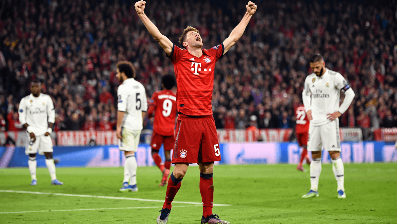 El Bayern de Múnich vence 1-2 al Real Madrid de cuartos de final de la Champions League en un partido entre la goleada bávara y la remontada blanca