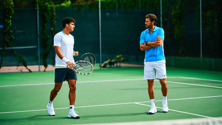 Carlos Alcaraz y Martín Landaluce se entrenan en El Palmar