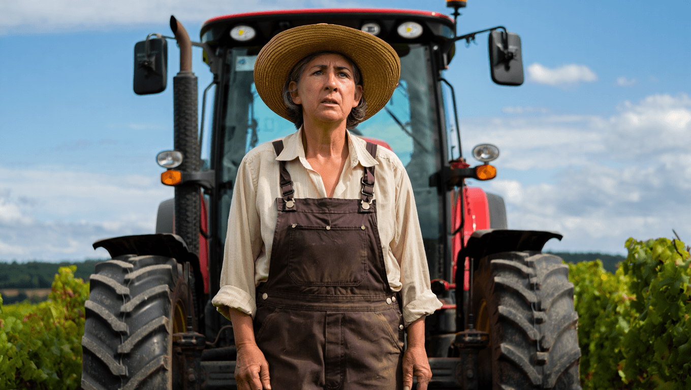 Lucie, viticultora: "Si pesas menos de 55 kilos, el tractor no te detecta. Tengo que apoyarme en el techo para que arranque"