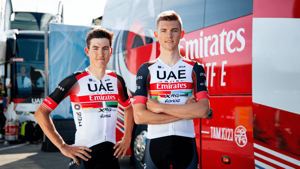 Brandon McNulty y Florian Vermeersch extienden vínculo con UAE Emirates-XRG hasta 2030 y 2029
