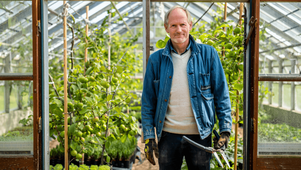 Un arquitecto de interiores de lujo lo dejó todo para cultivar en un invernadero: "Un cliente me pidió que le diseñara un jardín con manzanos… pero sin manzanas"
