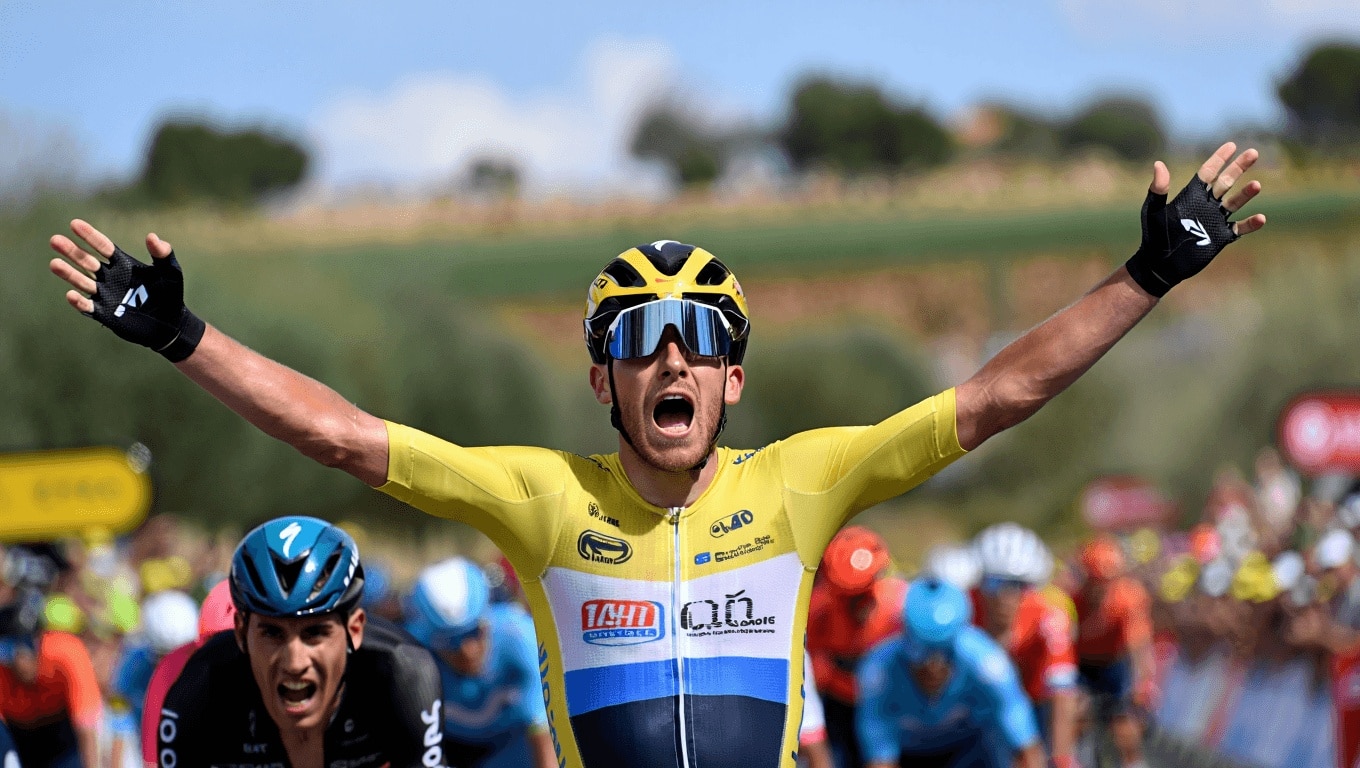 Oscar Onley bate a Giulio Ciccone en Pineda de la Sierra y lidera la Vuelta a Burgos